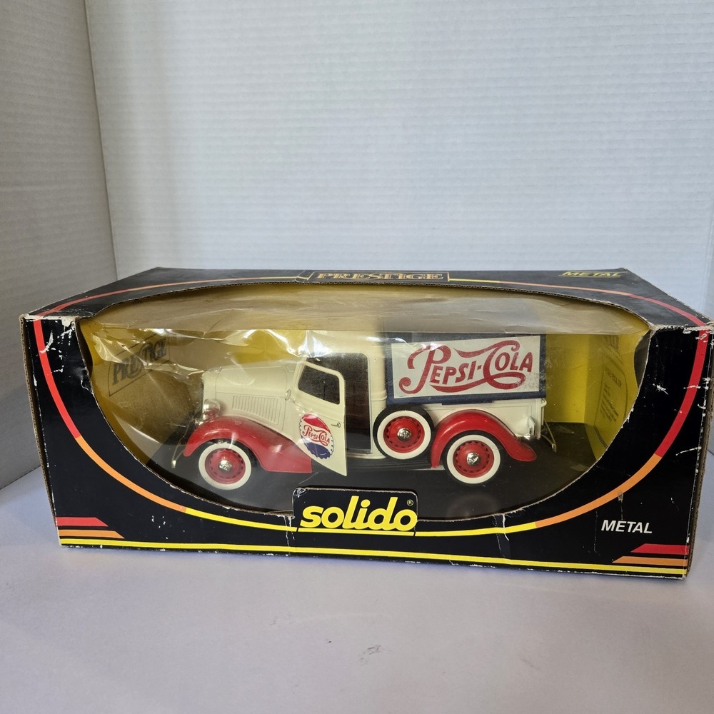 Solido Metal Prestige 1936 Ford  Pepsi‎ Cola Delivery Truck Nib Box Damage